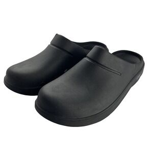 OOFOS Black Unisex Slip On Clogs Shoes Men 9 Women 11. Fair Condition Read